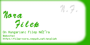 nora filep business card